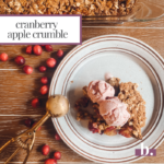 cranberry apple crumble