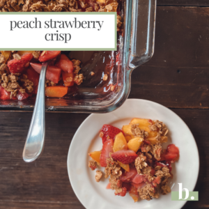 peach crisp